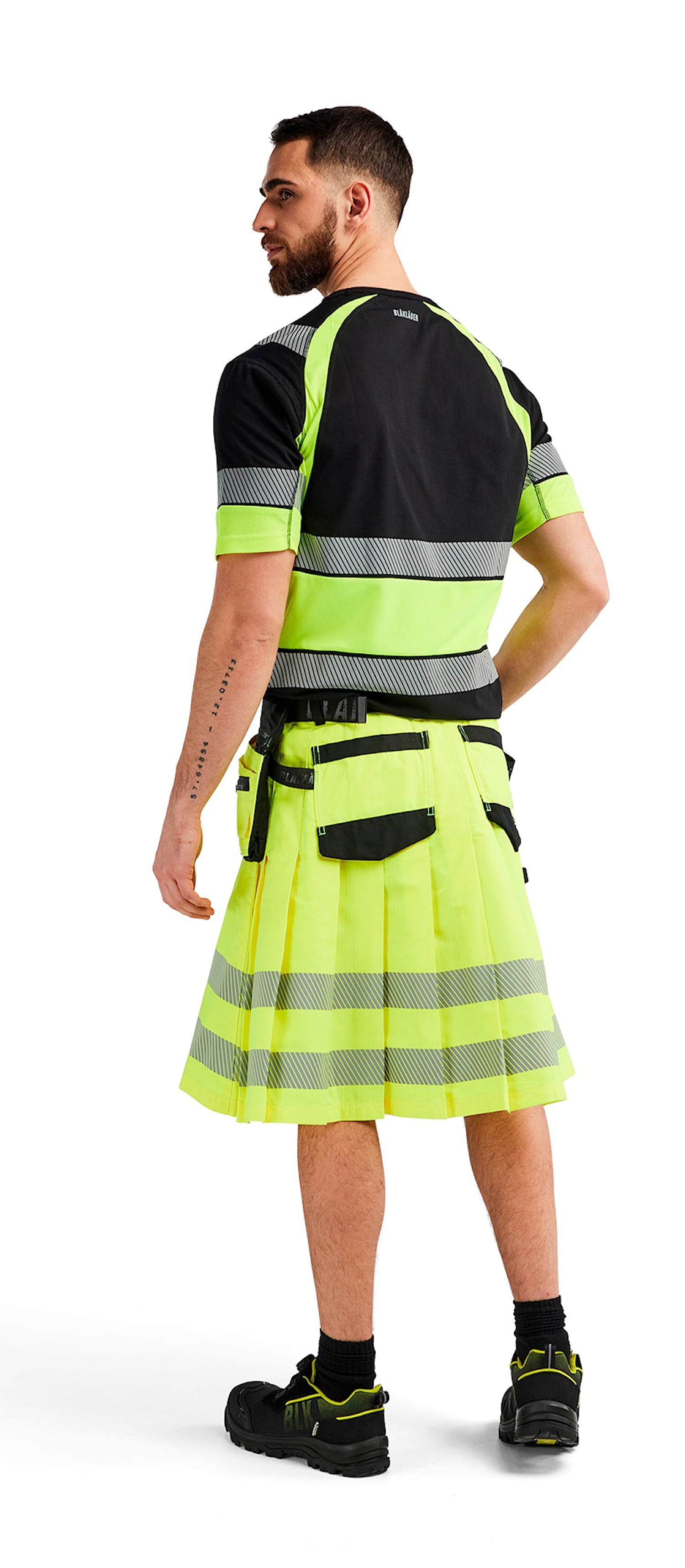 Blaklader High Vis Kilt, Yellow/Black (6)