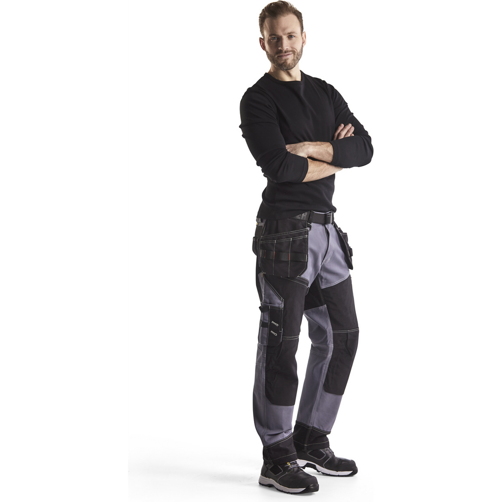 Blaklader Craftsman Work Trousers, Grey/Black (5)