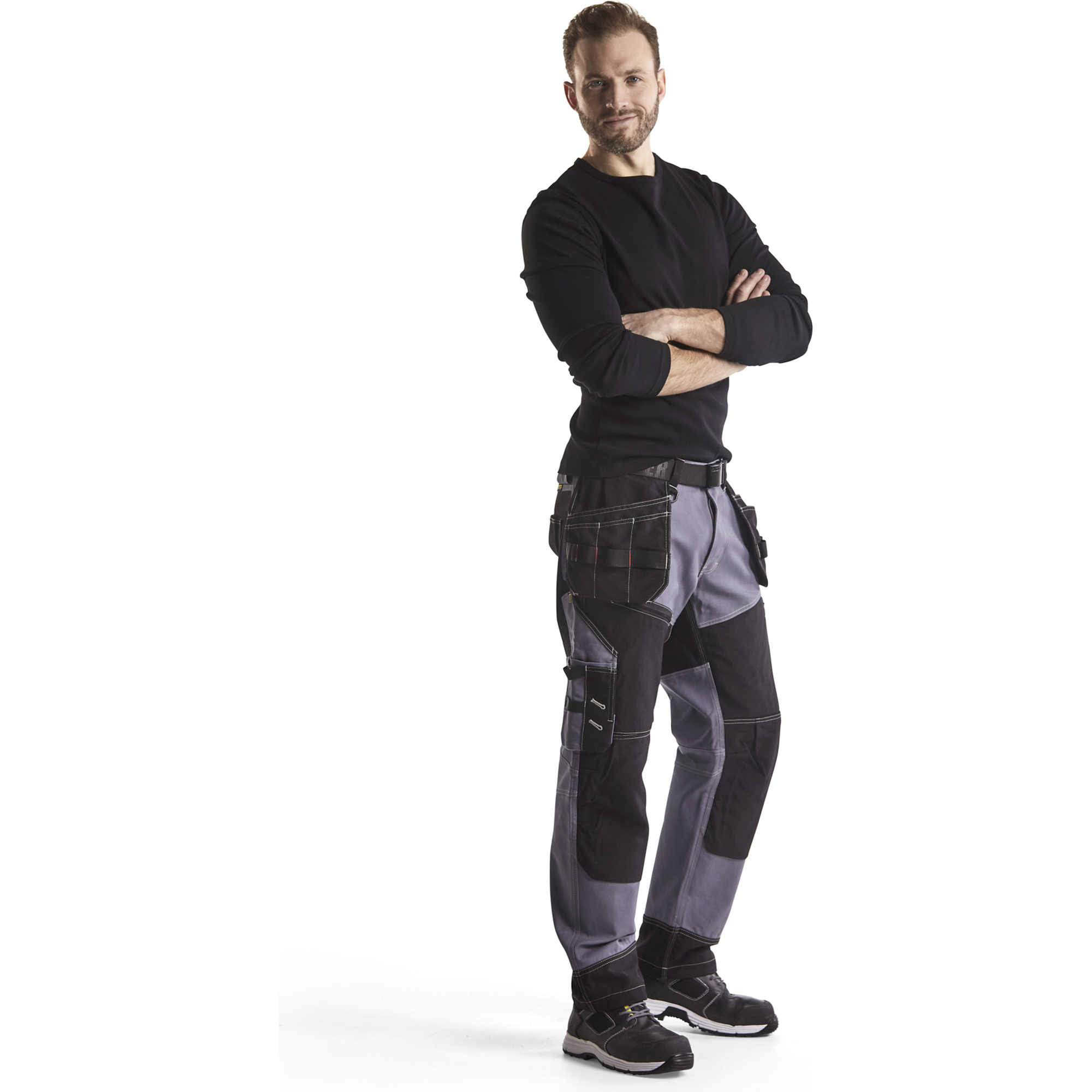 Blaklader Craftsman Work Trousers, Grey/Black (5)