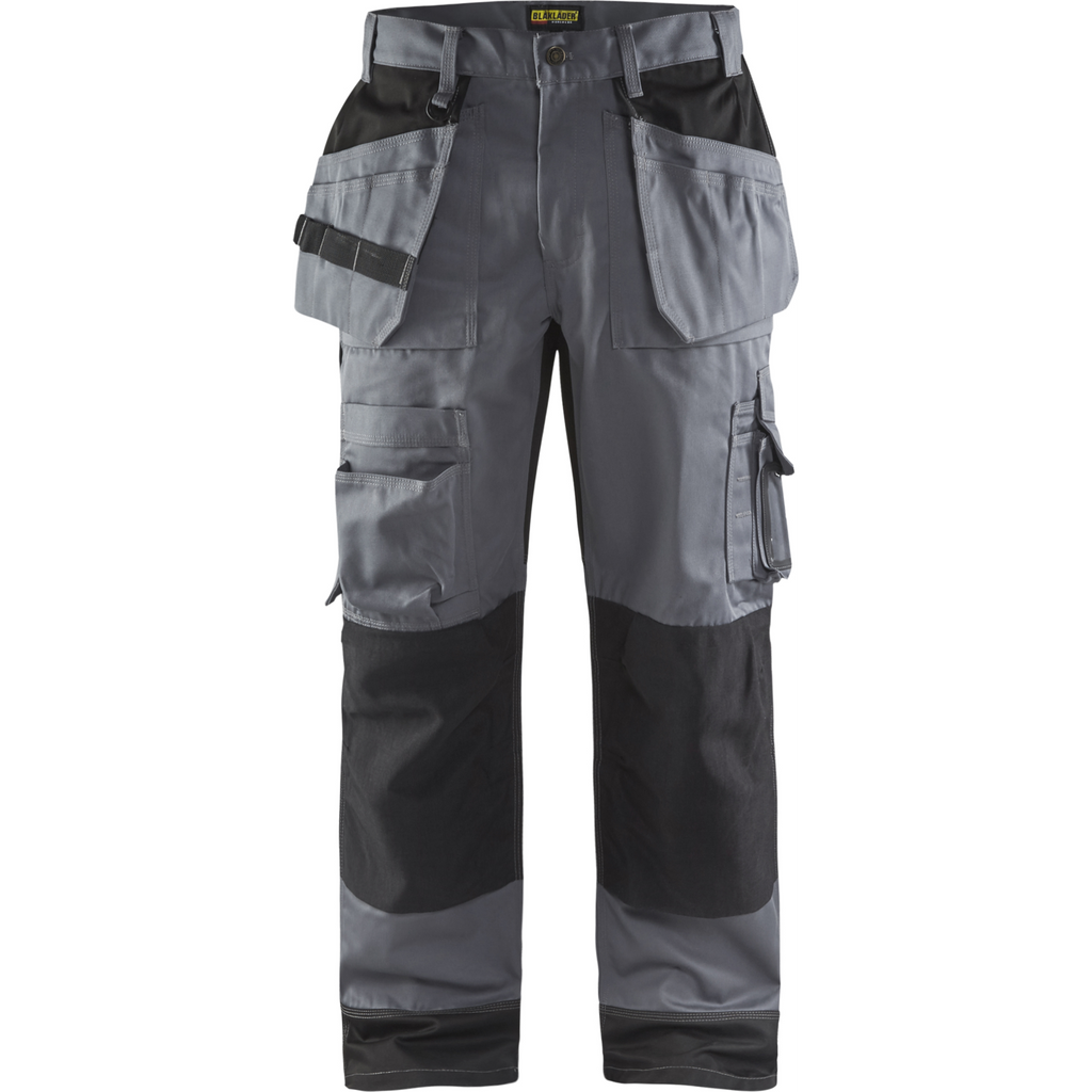 Blaklader Multifunction Floor Layer Work Trousers, Grey/Black