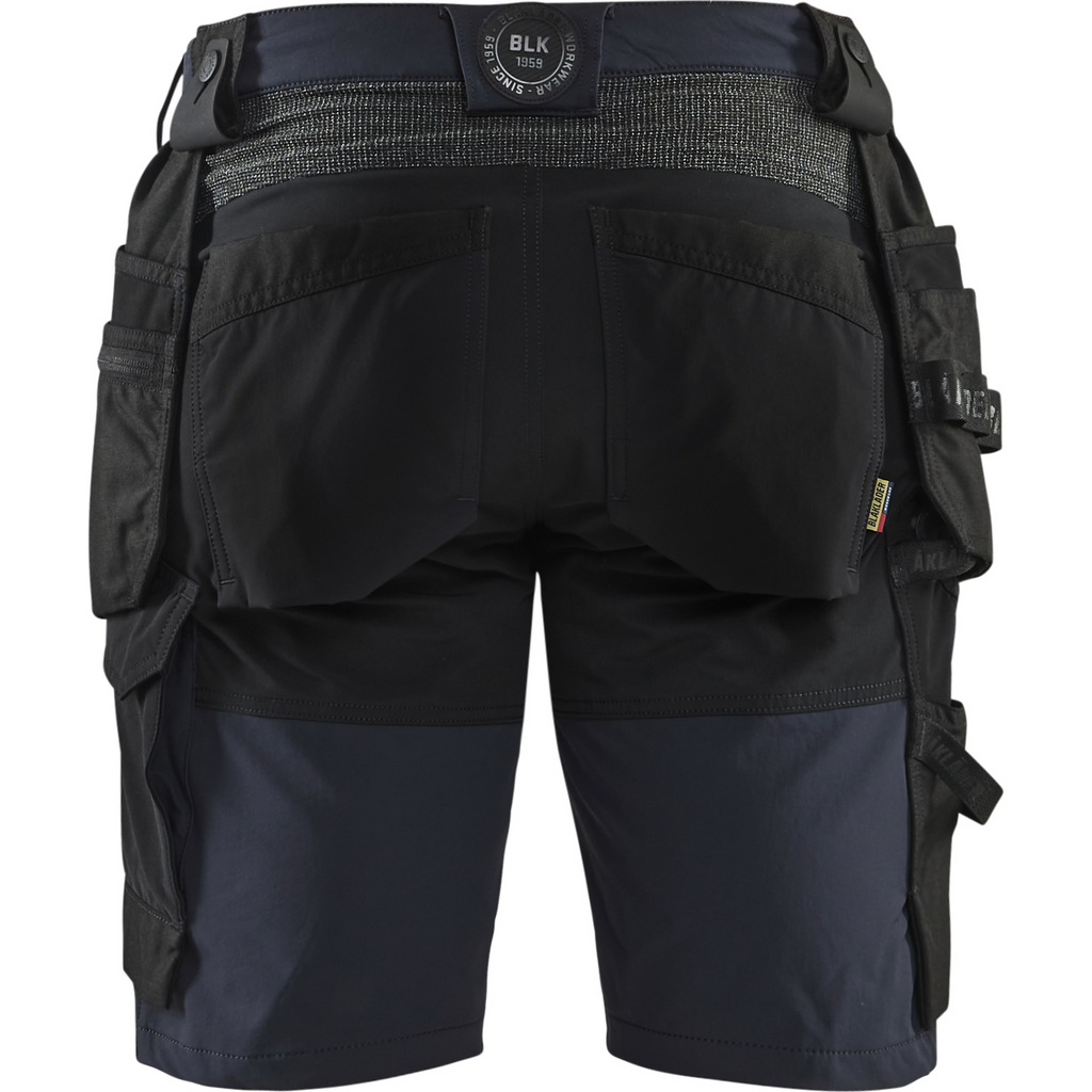 Blaklader 4-Way Stretch Craftsman Shorts, Dark Navy/Black (4)