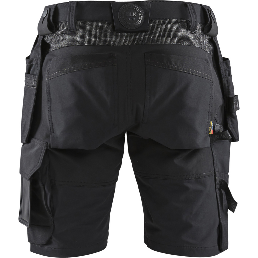 Blaklader 4-Way Stretch Craftsman Shorts, Black/Dark Grey (4)