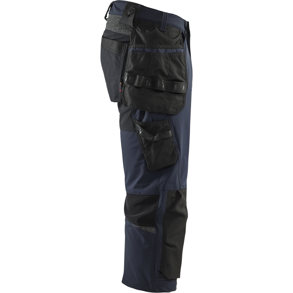 Blaklader 4-Way Stretch Craftsman Pirate Trousers, Dark Navy/Black (2)
