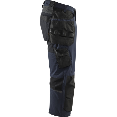 Blaklader 4-Way Stretch Craftsman Pirate Trousers, Dark Navy/Black (2)