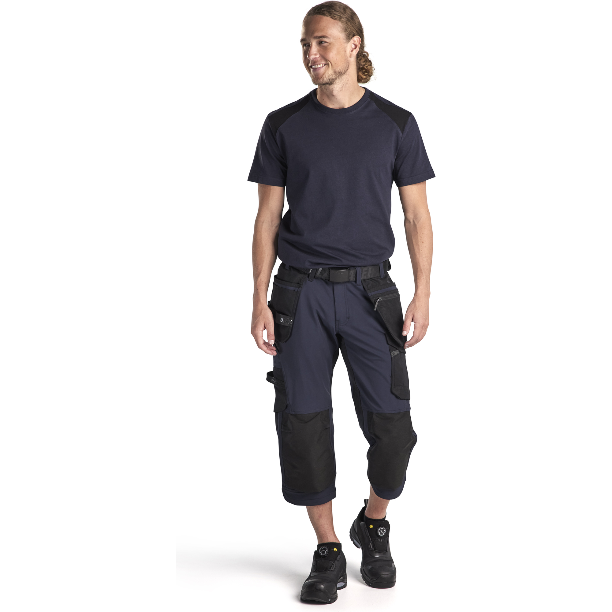 Blaklader 4-Way Stretch Craftsman Pirate Trousers, Dark Navy/Black (5)