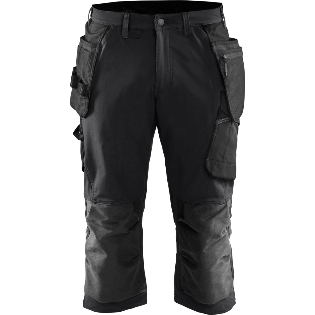 Blaklader 4-Way Stretch Craftsman Pirate Trousers, Black/Dark Grey