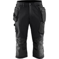 Blaklader 4-Way Stretch Craftsman Pirate Trousers, Black/Dark Grey