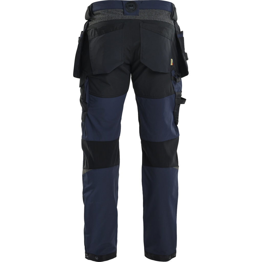 Blaklader 4-Way Stretch Craftsman Work Trousers, Dark Navy/Black (4)