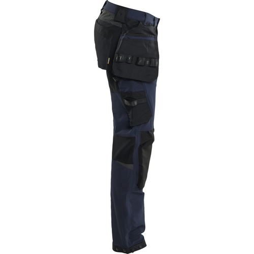 Blaklader 4-Way Stretch Craftsman Work Trousers, Dark Navy/Black (2)