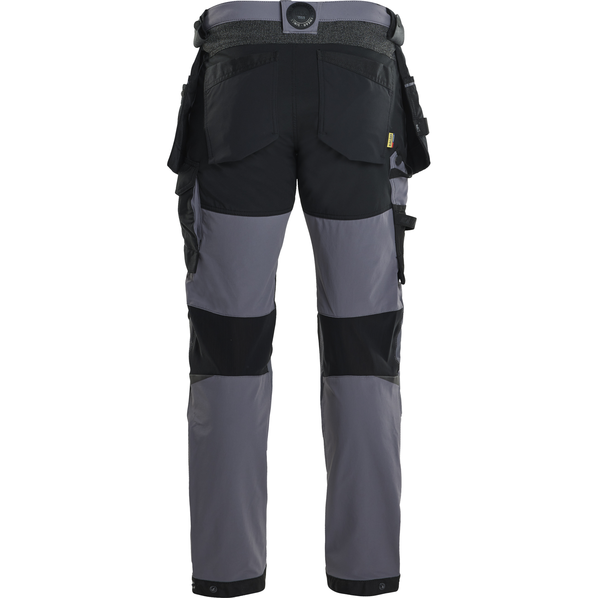 Blaklader 4-Way Stretch Craftsman Work Trousers, Medium Grey/Black (4)