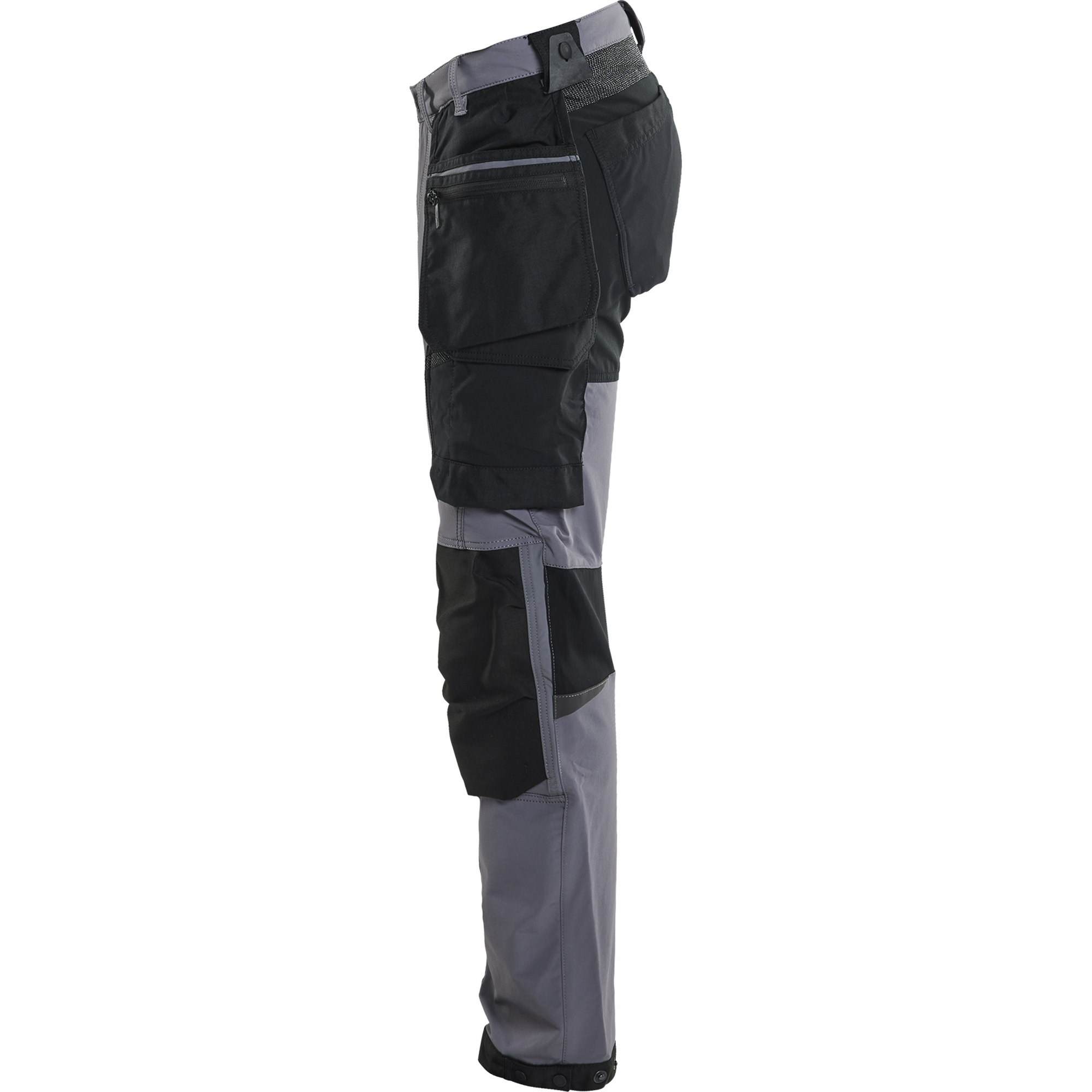 Blaklader 4-Way Stretch Craftsman Work Trousers, Medium Grey/Black (3)
