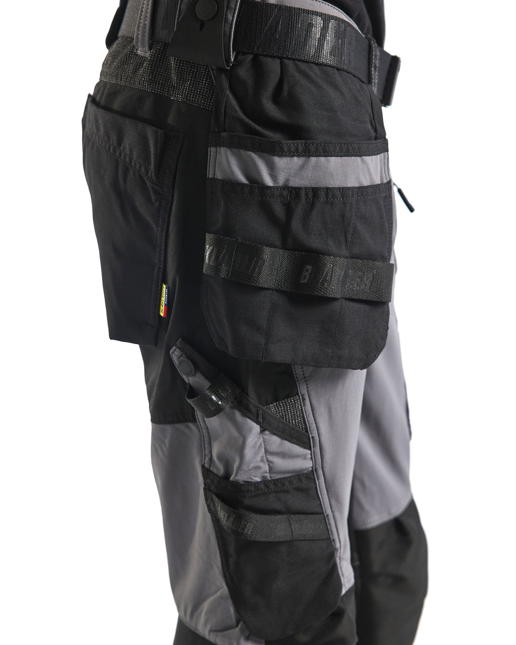 Blaklader 4-Way Stretch Craftsman Work Trousers, Medium Grey/Black (6)