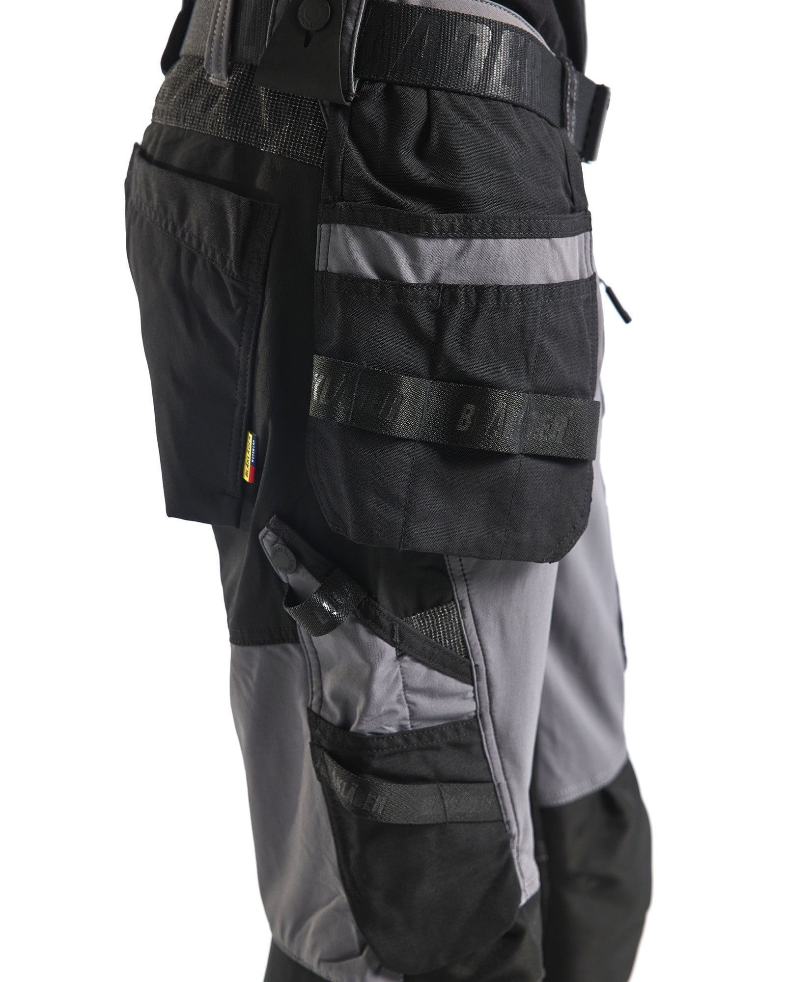 Blaklader 4-Way Stretch Craftsman Work Trousers, Medium Grey/Black (6)