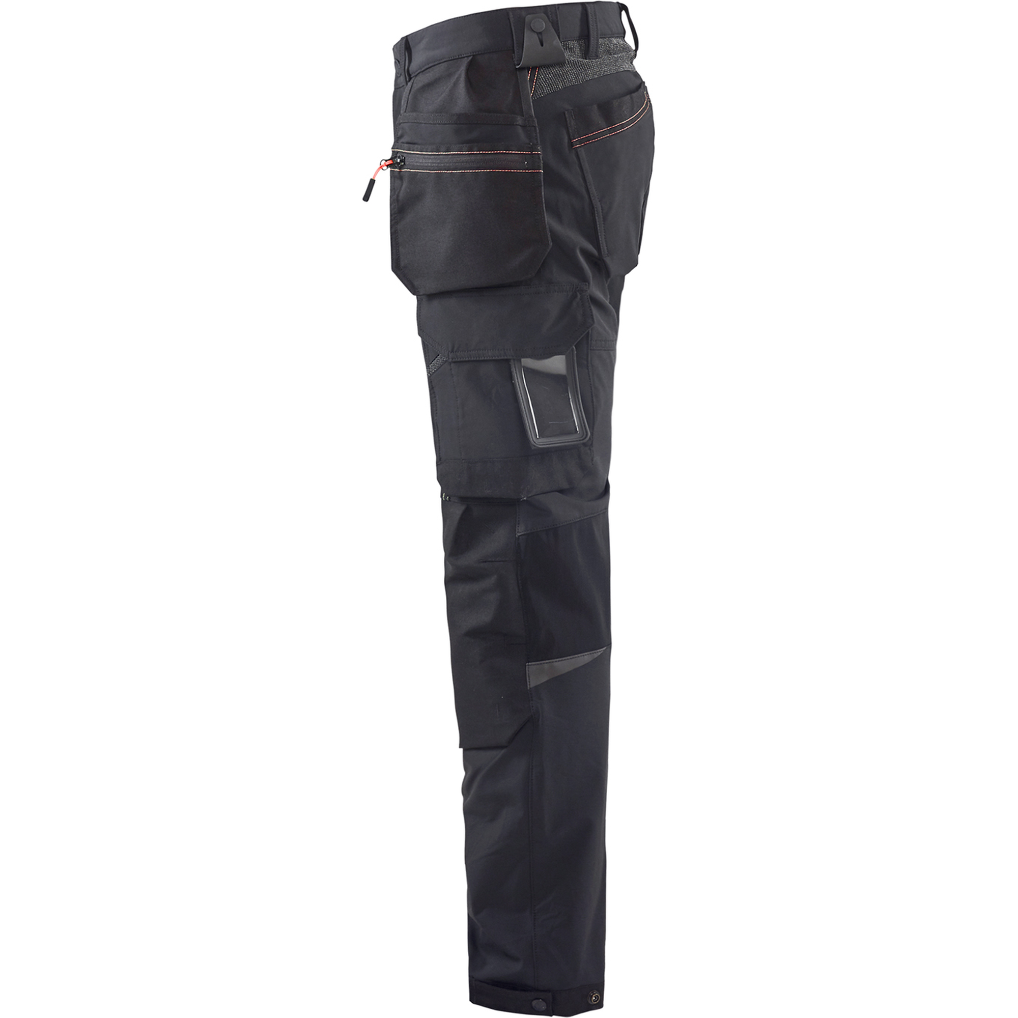 Blaklader 4-Way Stretch Craftsman Work Trousers, Black/Red (3)