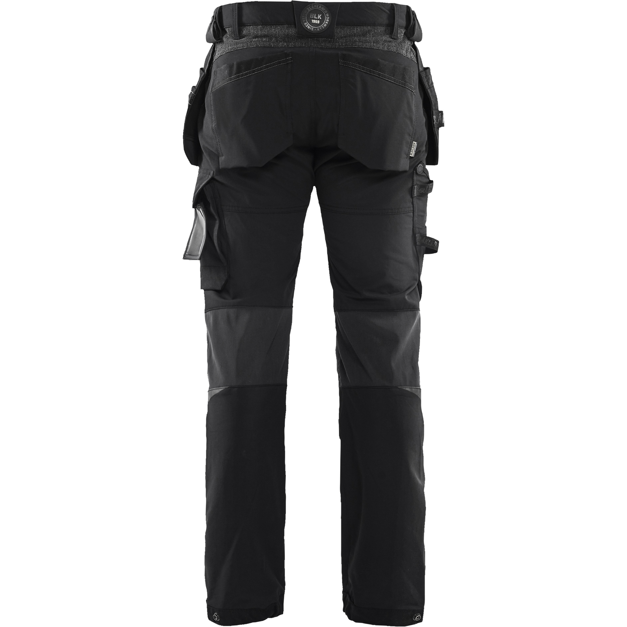Blaklader 4-Way Stretch Craftsman Work Trousers, Black/Dark Grey (4)