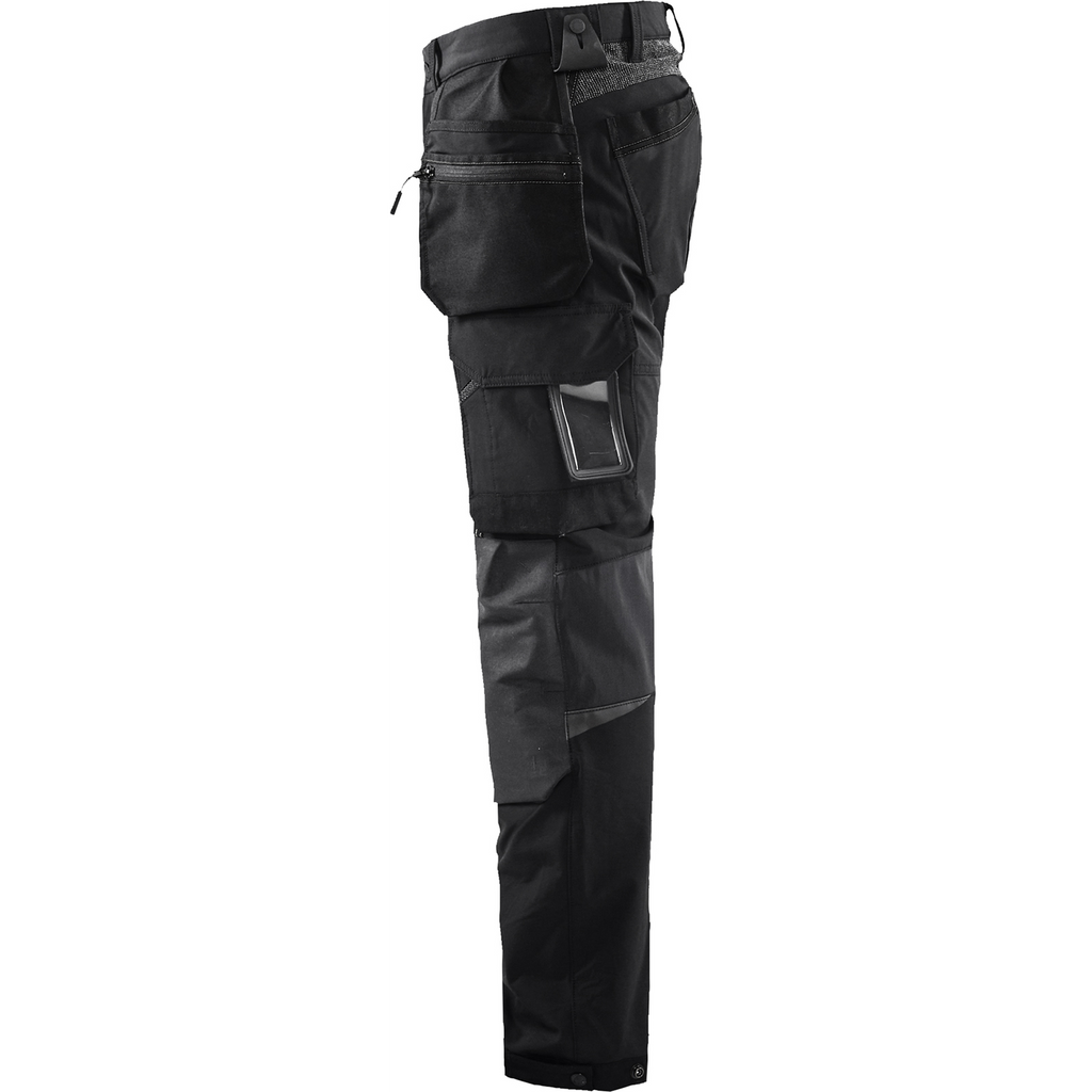 Blaklader 4-Way Stretch Craftsman Work Trousers, Black/Dark Grey (3)