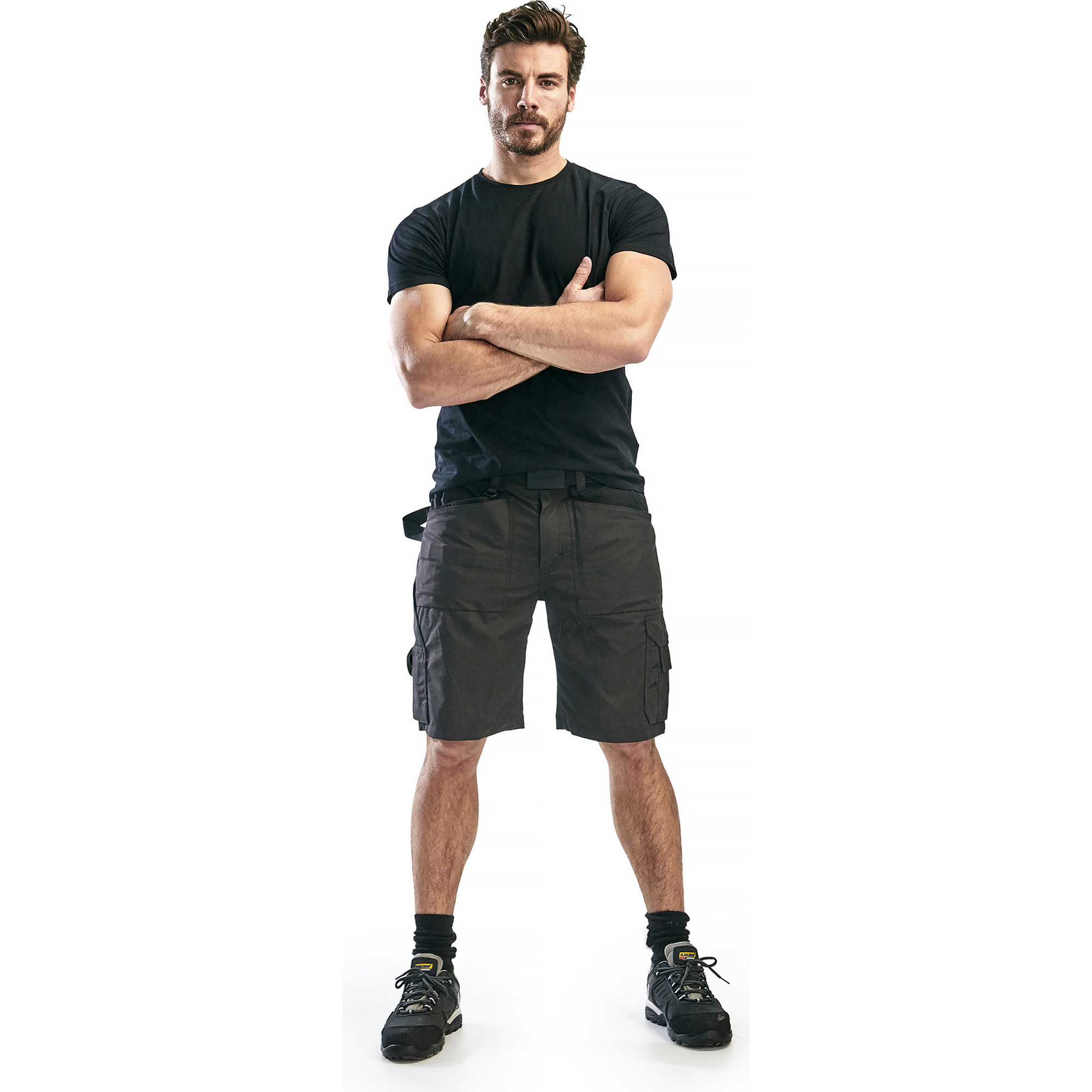 Blaklader Lightweight Craftsman Shorts, Dark Grey/Black (5)