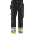 Blaklader High Vis Work Trousers, Black/Yellow
