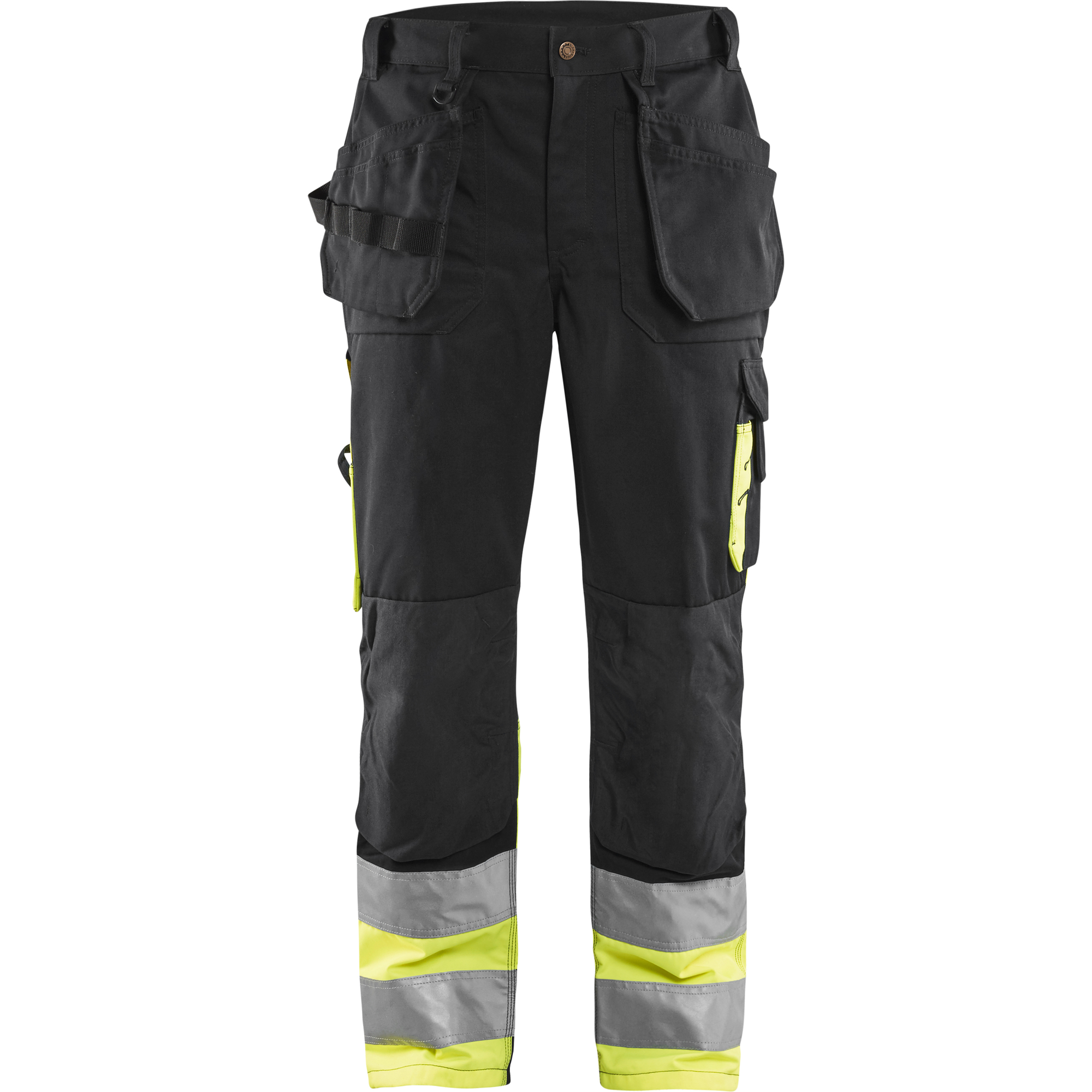 Blaklader High Vis Work Trousers, Black/Yellow