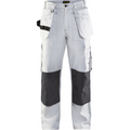 Blaklader Work Trousers, White/Dark Grey