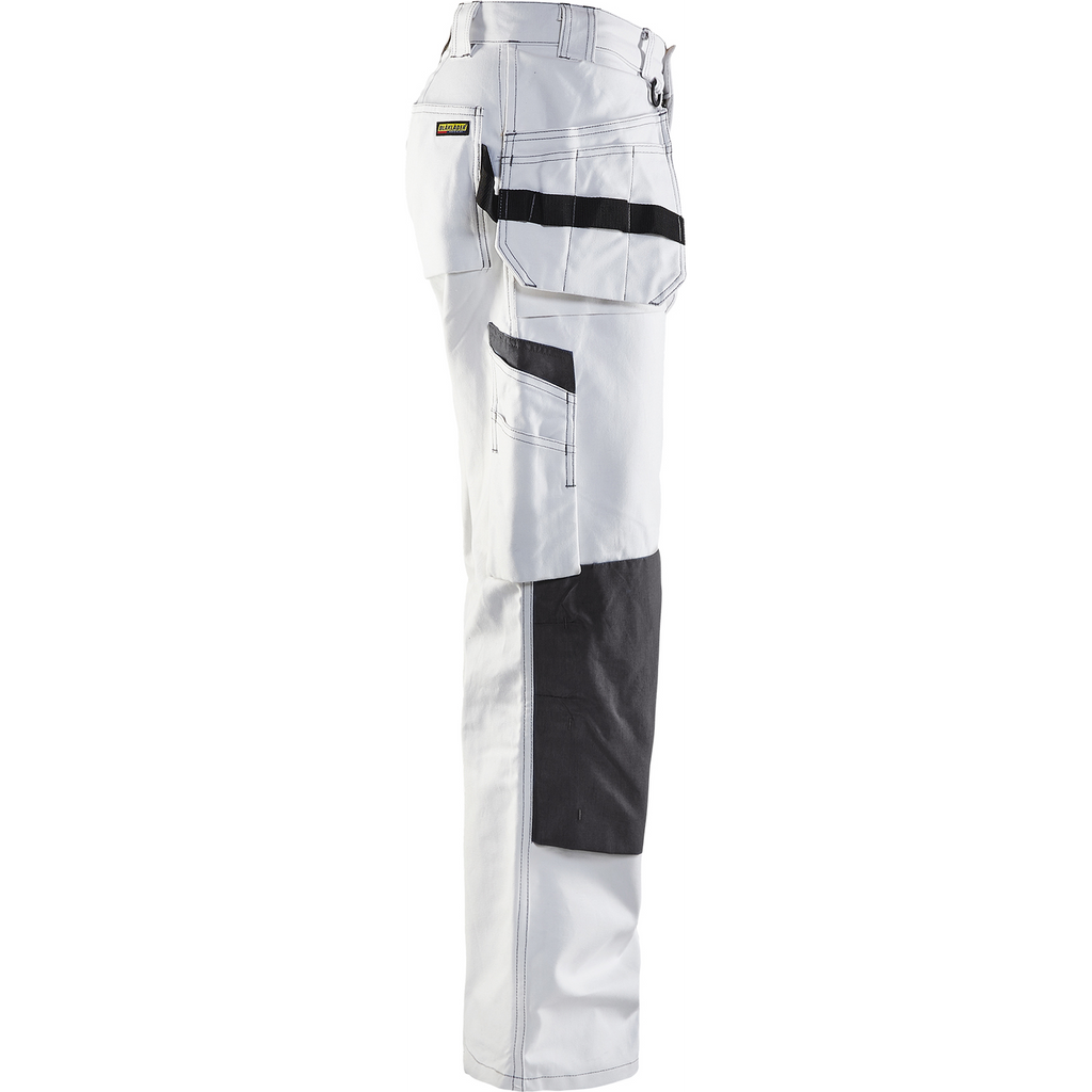 Blaklader Work Trousers, White/Dark Grey (2)