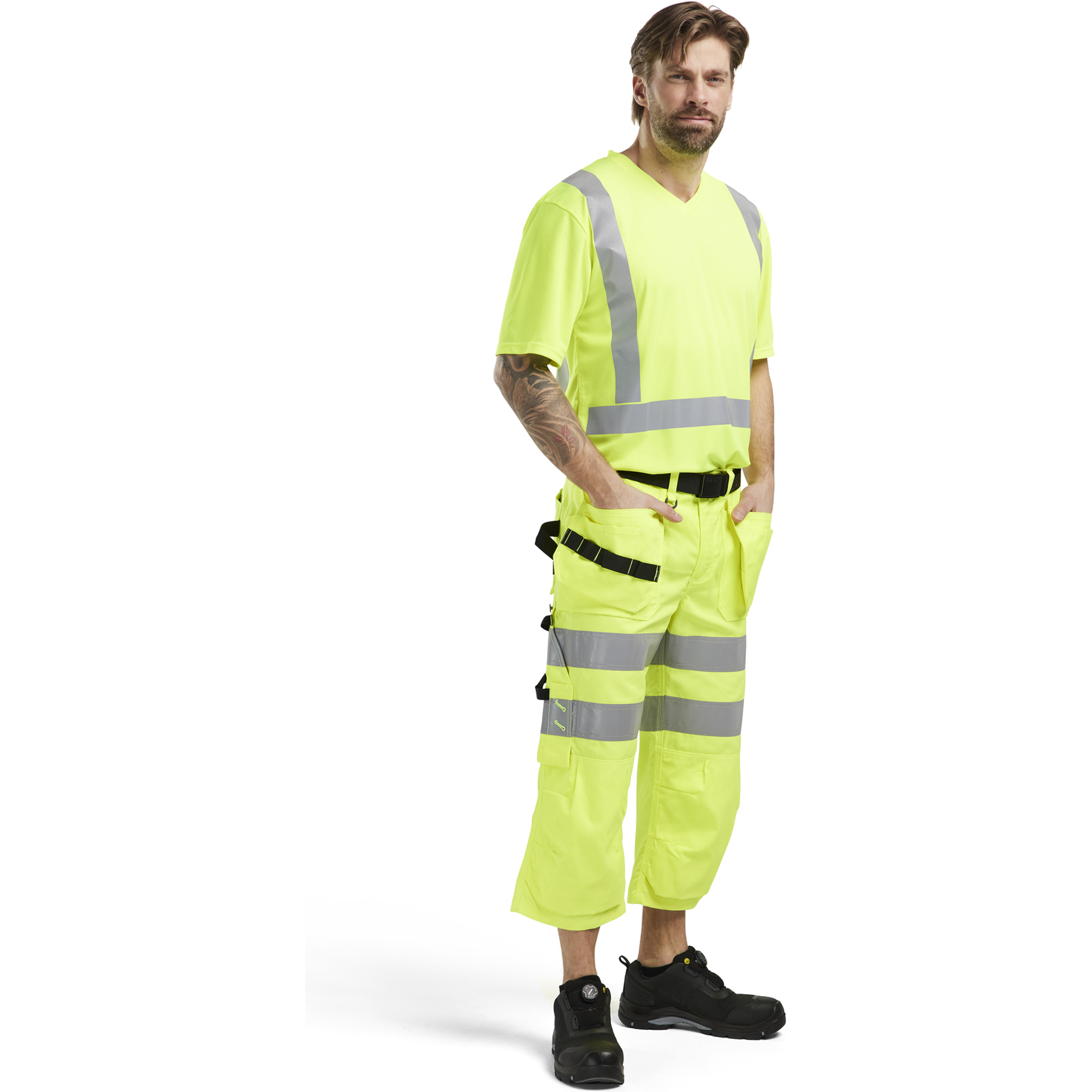 Blaklader High Vis Pirate Trousers, Yellow (5)