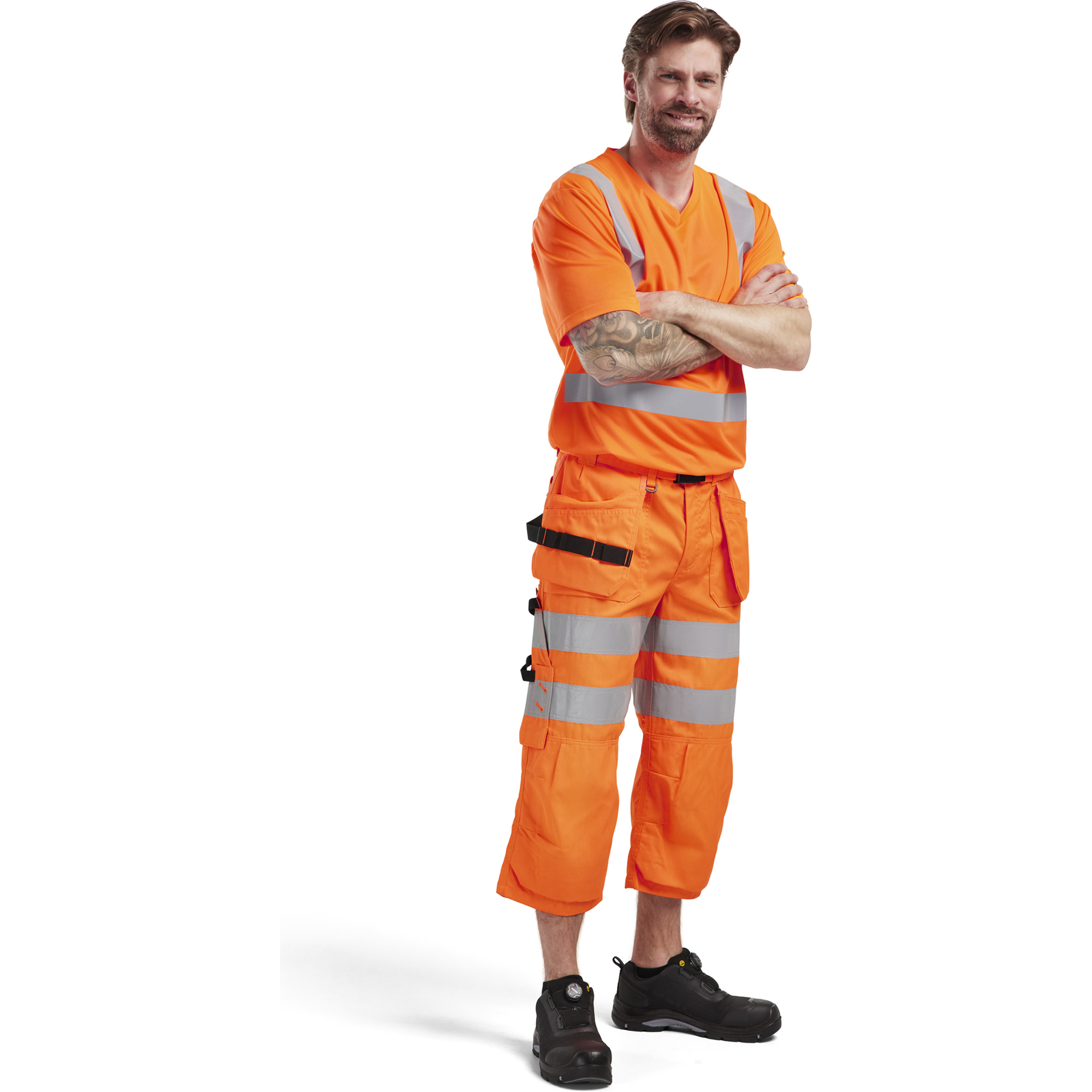 Blaklader High Vis Pirate Pants, Orange (5)