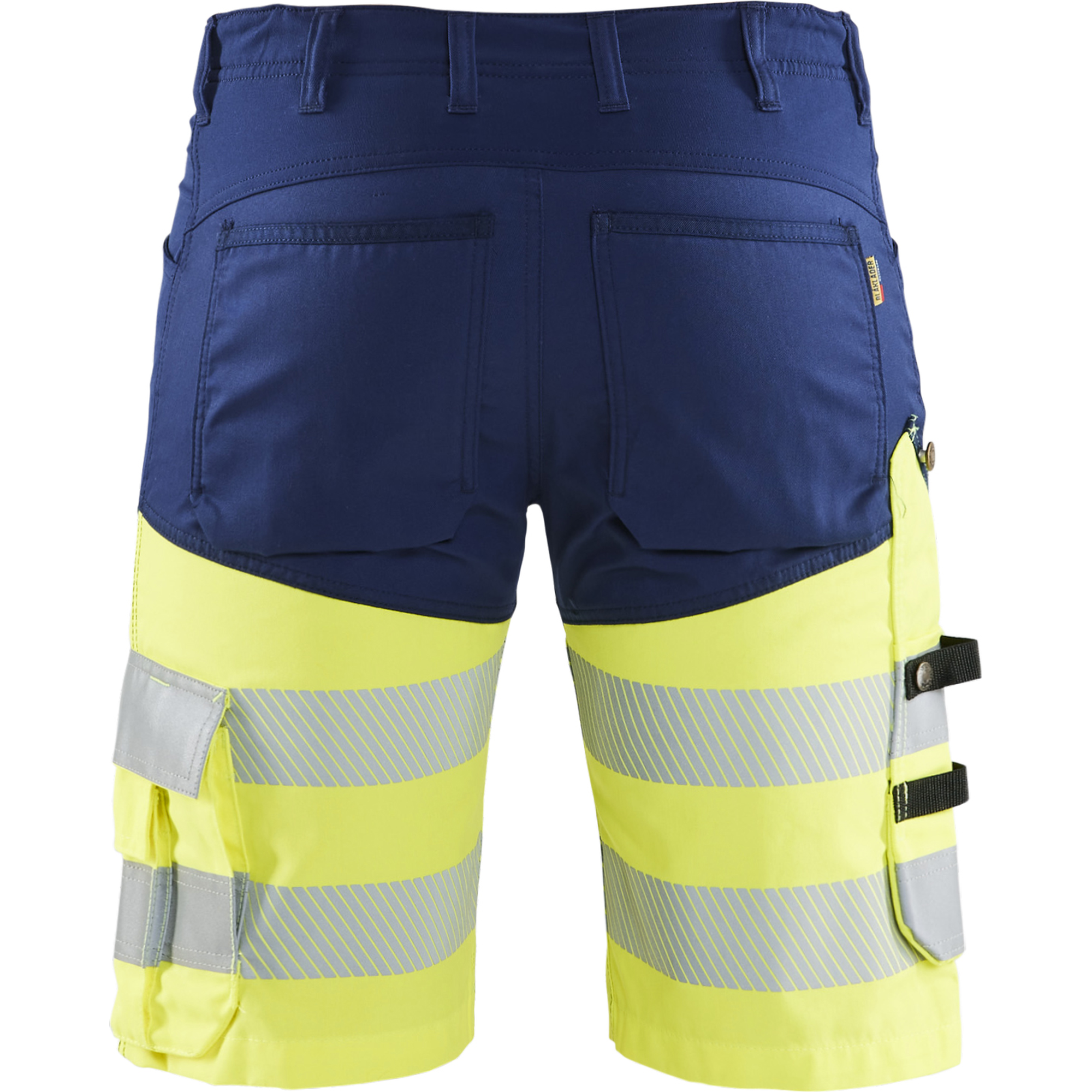 Blaklader High Vis Stretch Shorts, Navy Blue/ Yellow (4)