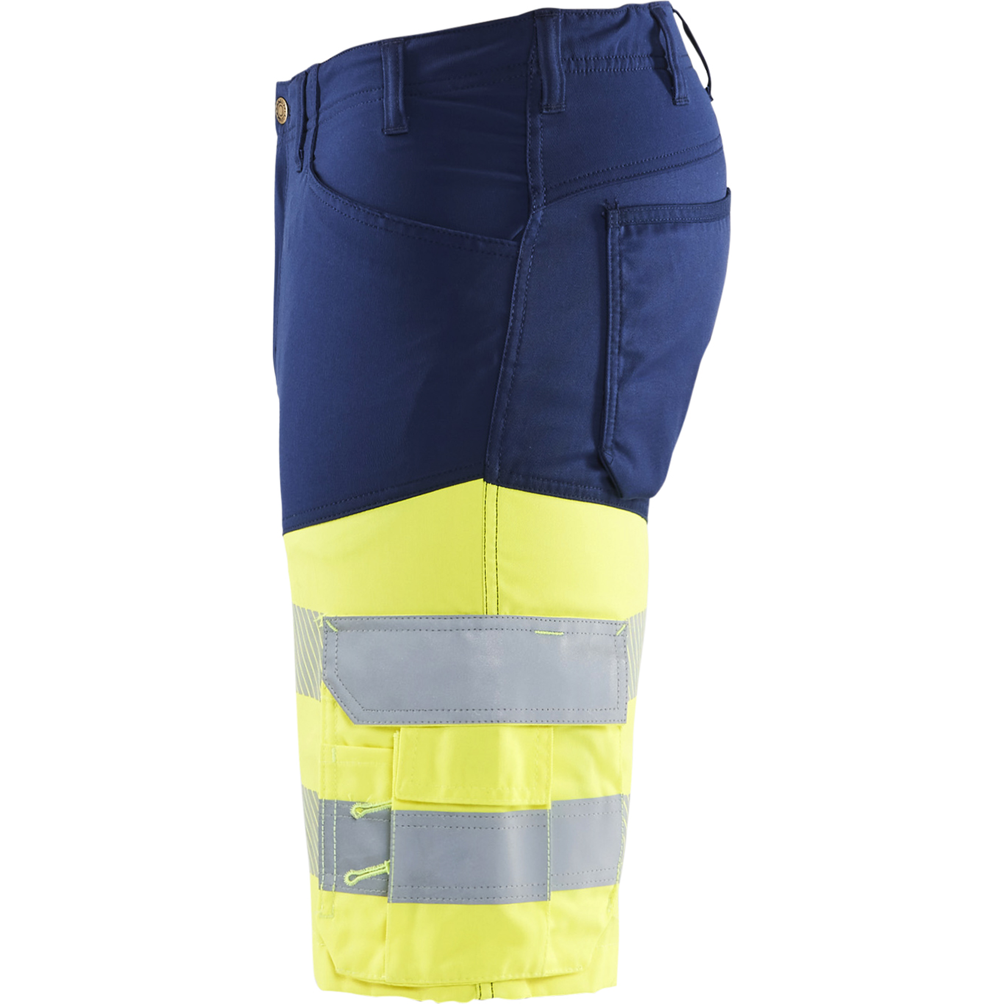 Blaklader High Vis Stretch Shorts, Navy Blue/ Yellow (3)