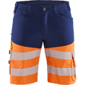 Blaklader High Vis Stretch Shorts, Navy Blue/Orange