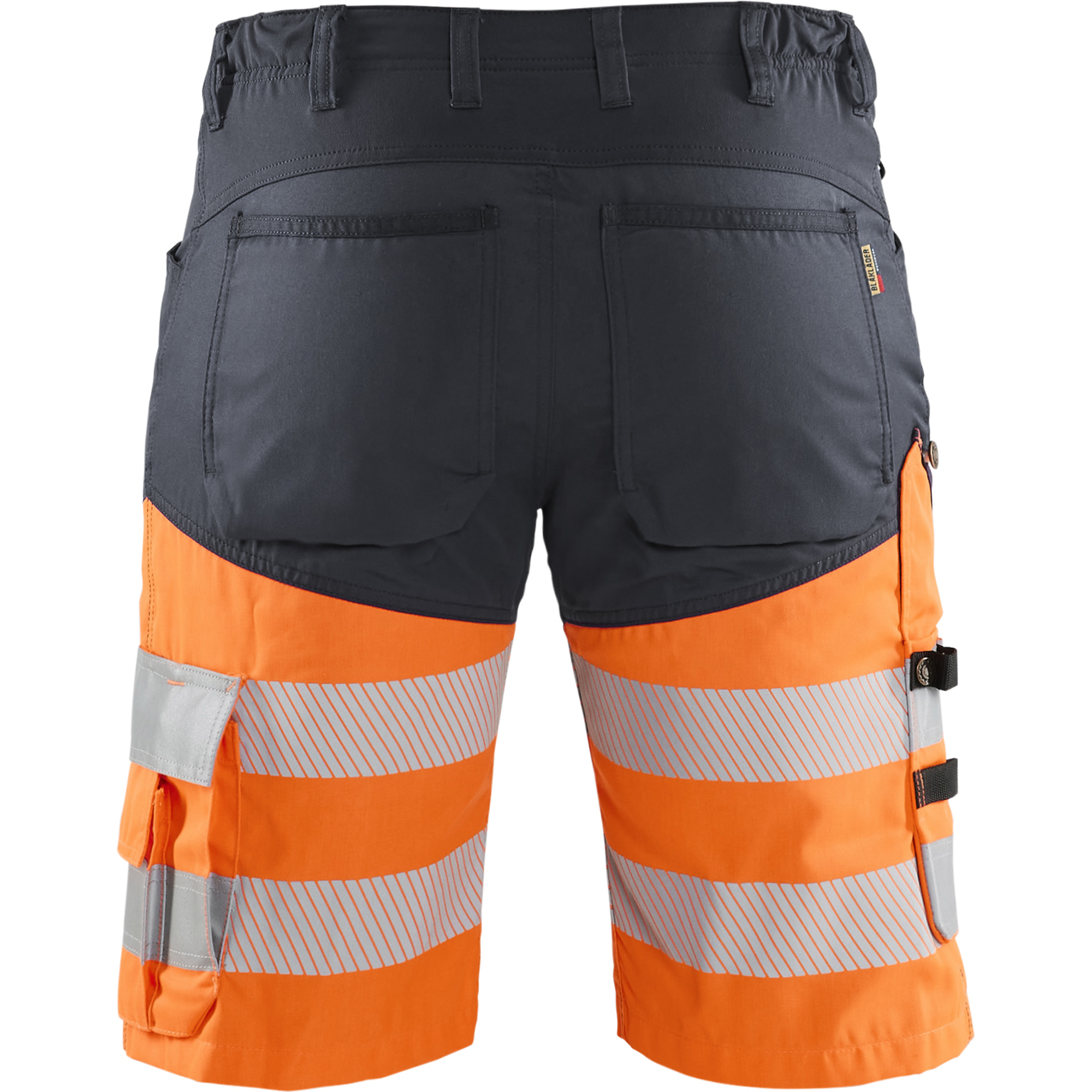 Blaklader High Vis Stretch Shorts, Medium Grey/Orange (4)