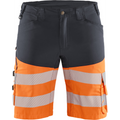 Blaklader High Vis Stretch Shorts, Medium Grey/Orange