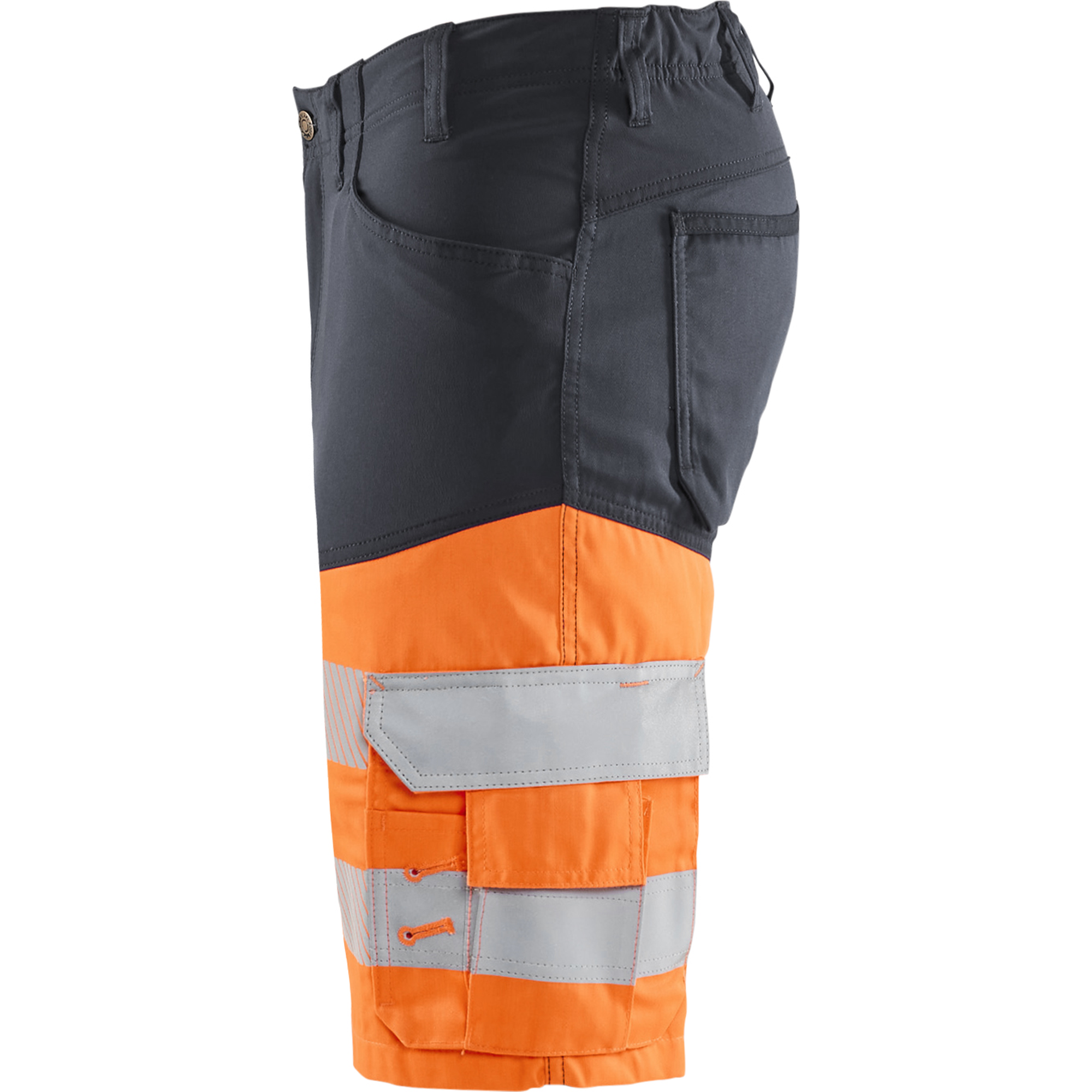 Blaklader High Vis Stretch Shorts, Medium Grey/Orange (3)