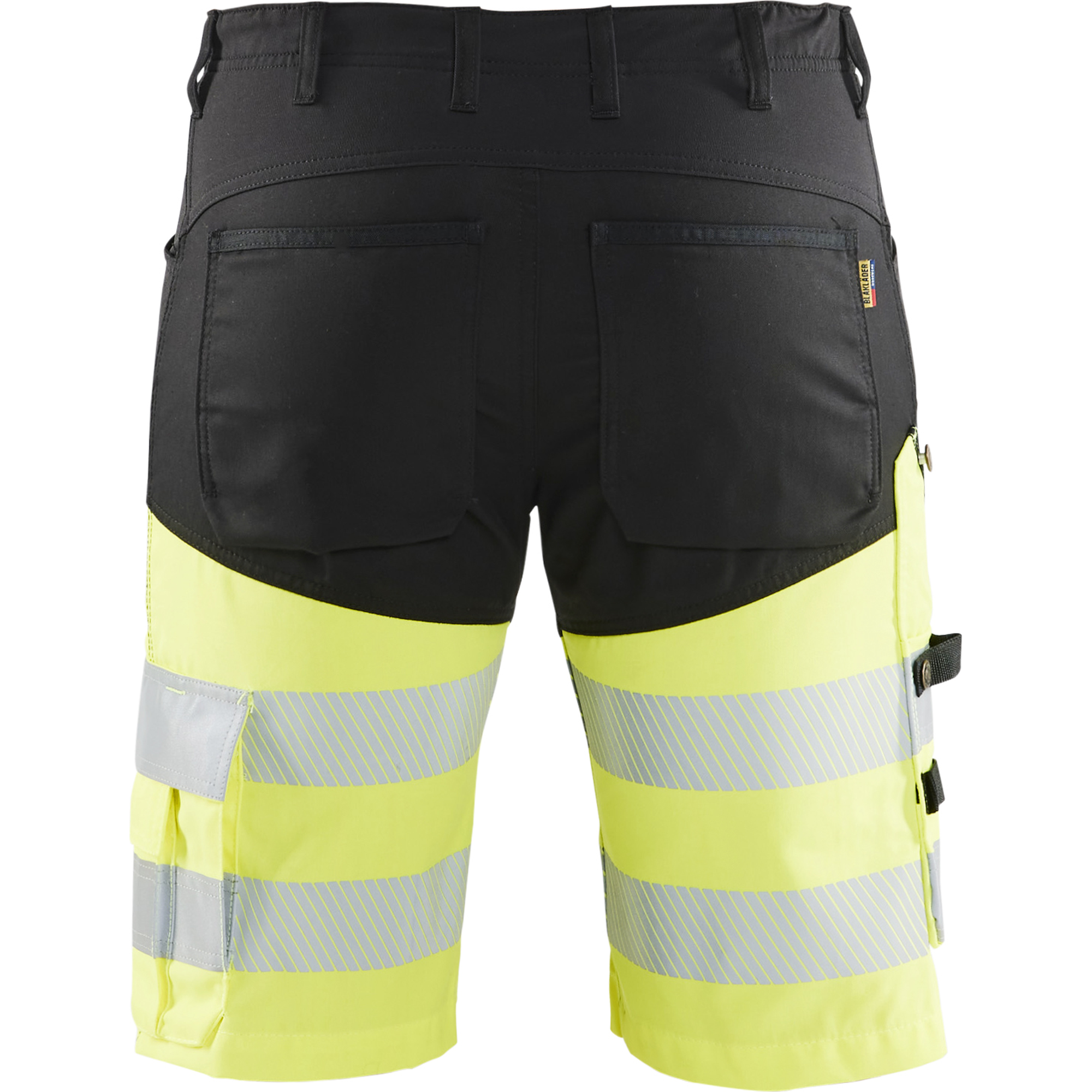 Blaklader High Vis Stretch Shorts, Black/Yellow (4)