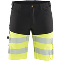 Blaklader High Vis Stretch Shorts, Black/Yellow