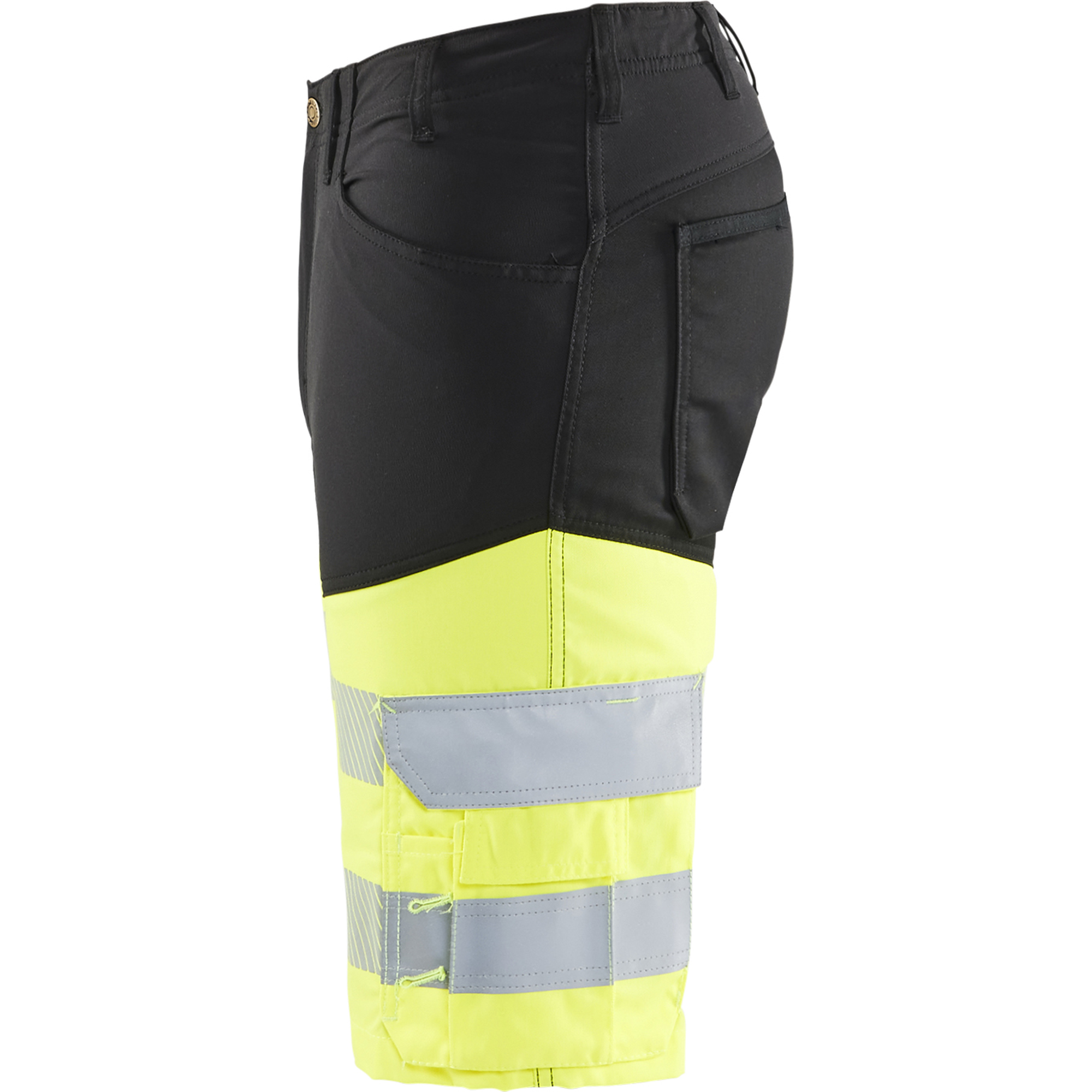 Blaklader High Vis Stretch Shorts, Black/Yellow (3)