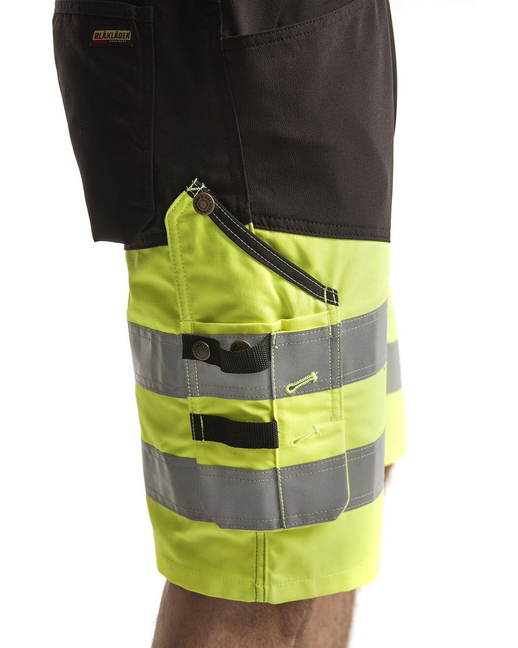 Blaklader High Vis Stretch Shorts, Black/Yellow (7)
