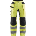 Blaklader High Vis Stretch Work Trousers, Yellow/Black