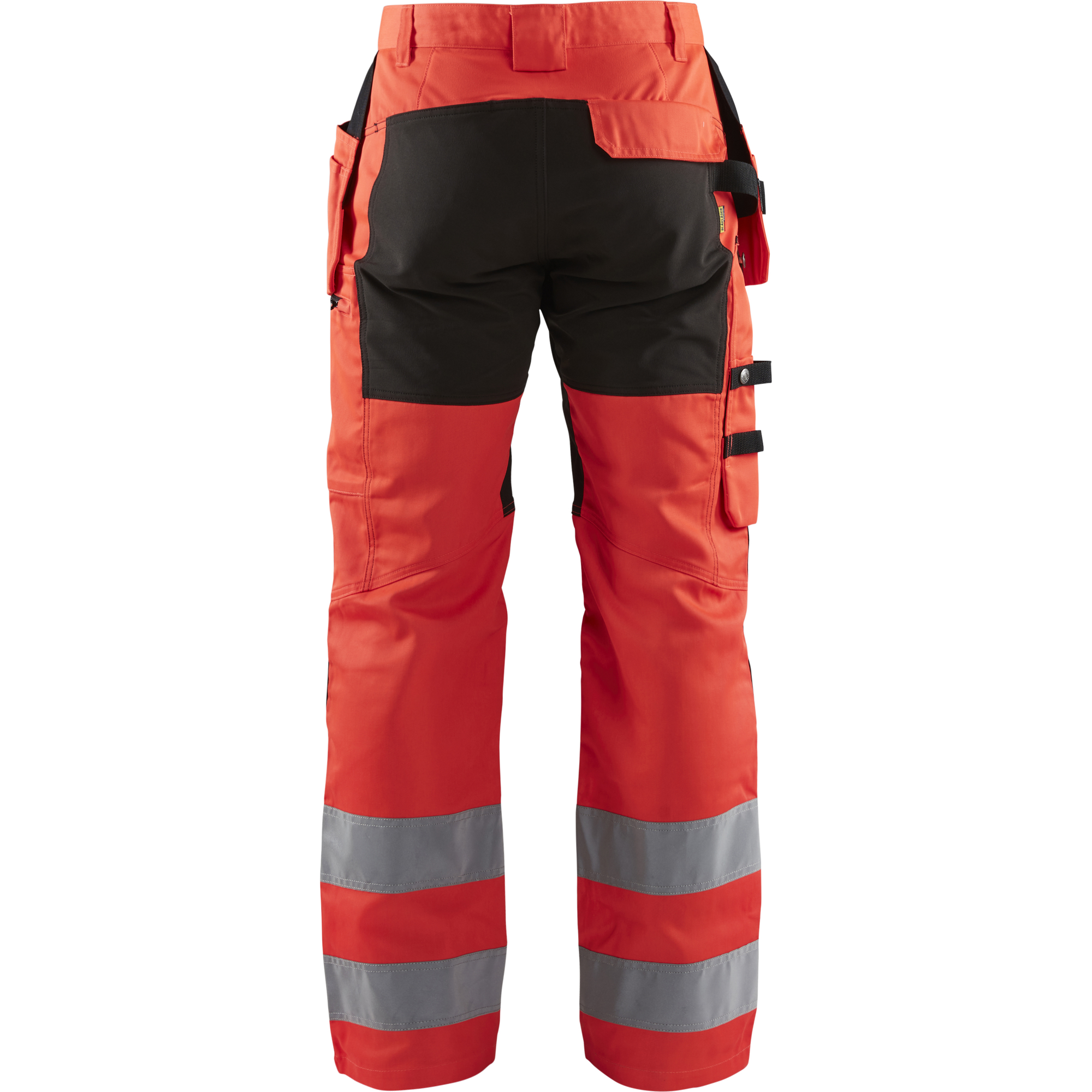 Blaklader High Vis Stretch Work Trousers, Red/Black (4)