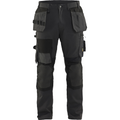 Blaklader Stretch Craftsman Work Trousers, Dark Grey/Black