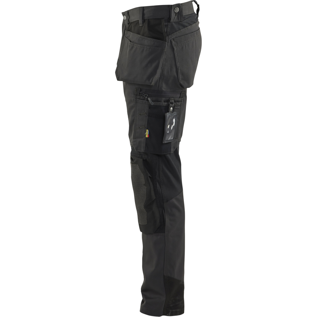 Blaklader Stretch Craftsman Work Trousers, Dark Grey/Black (3)