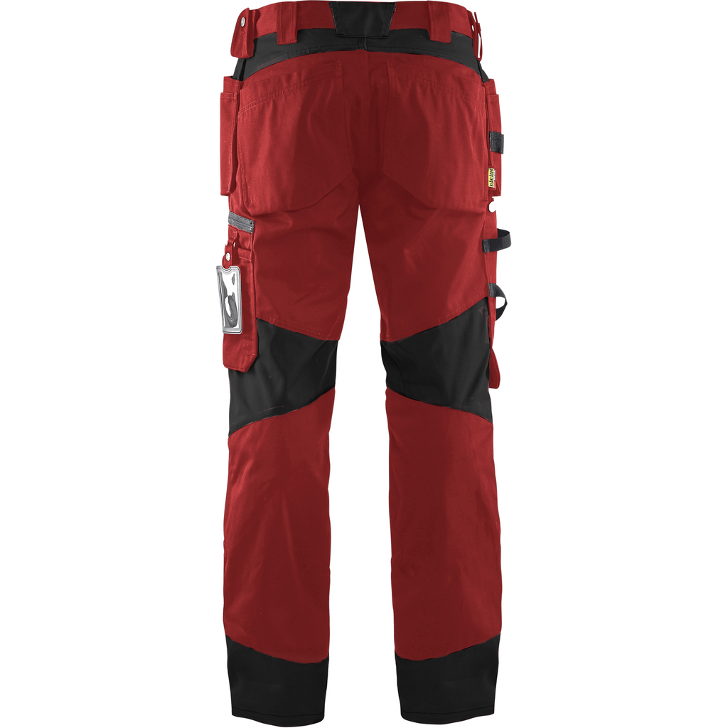 Blaklader Craftsman Work Trousers, Red/Black (4)