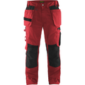 Blaklader Craftsman Work Trousers, Red/Black