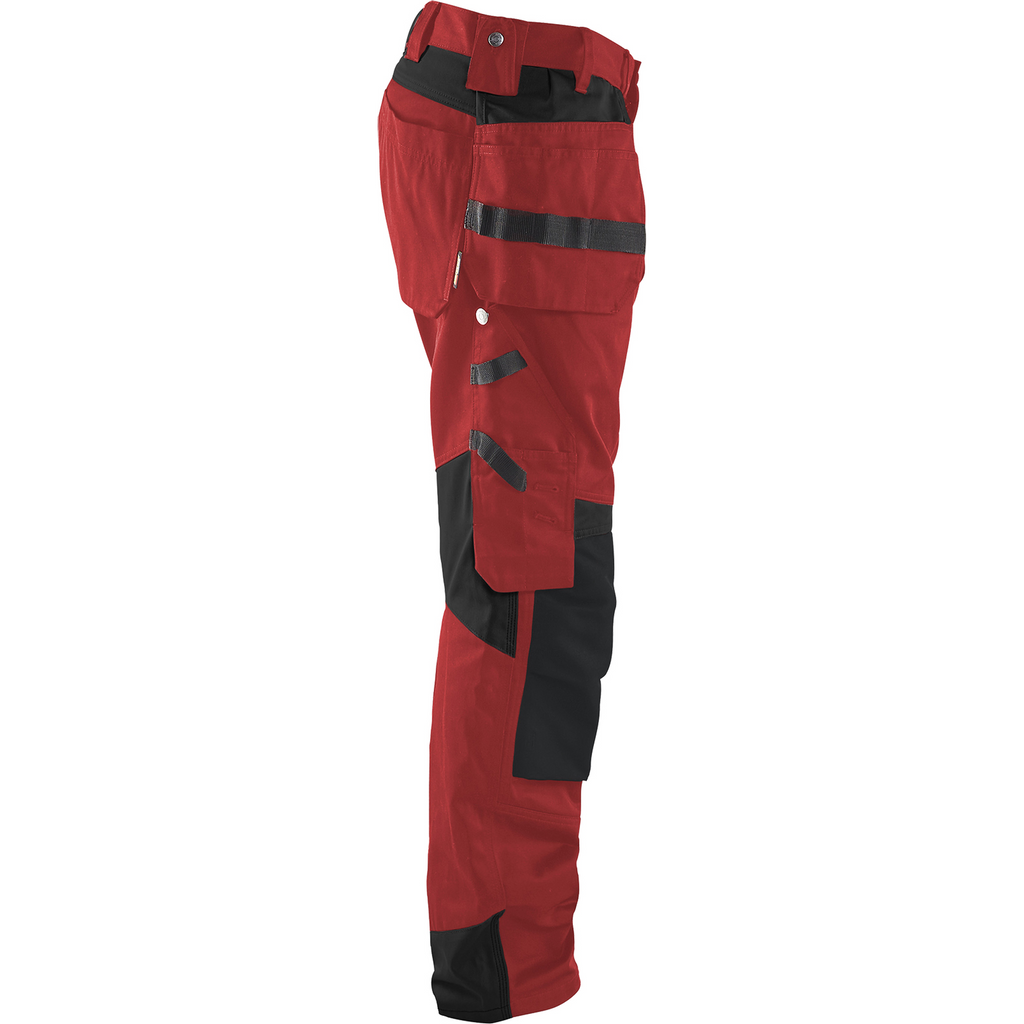 Blaklader Craftsman Work Trousers, Red/Black (2)