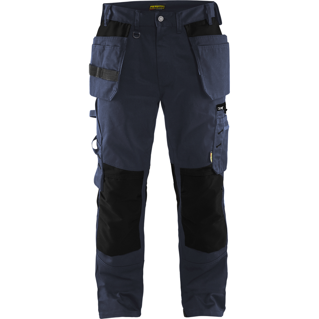 Blaklader Craftsman Work Trousers, Dark Navy/Black
