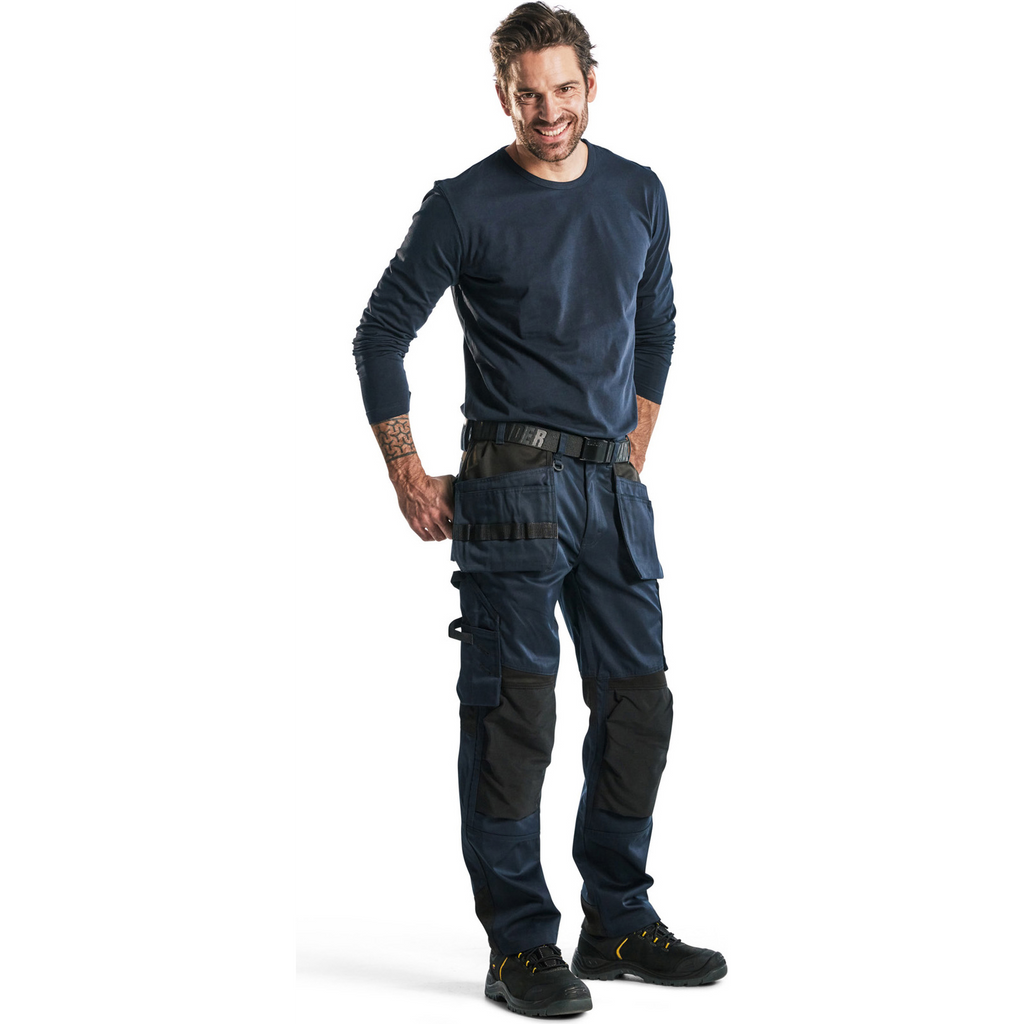 Blaklader Craftsman Work Trousers, Dark Navy/Black (5)