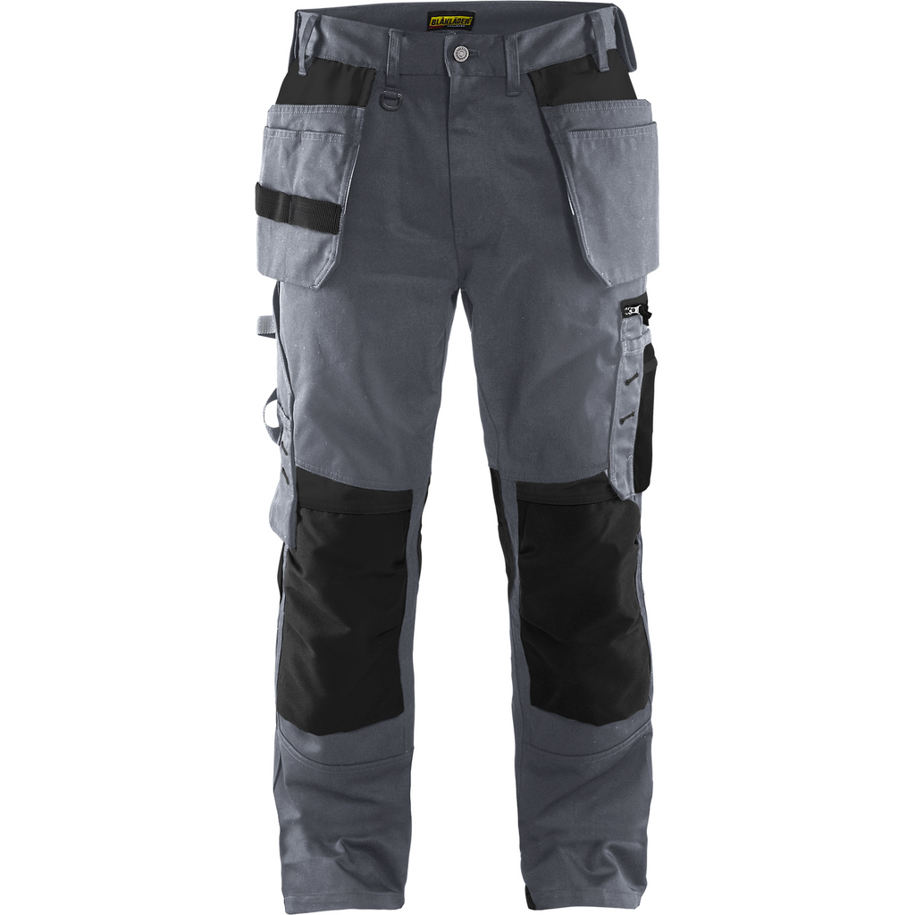Blaklader Craftsman Work Trousers, Grey/Black