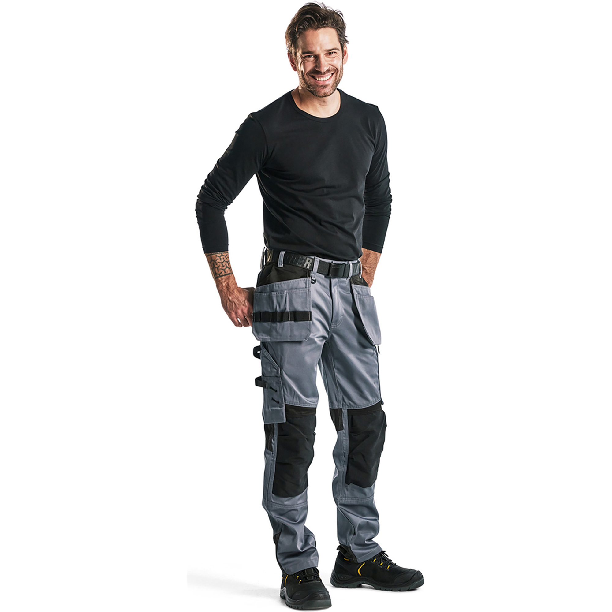 Blaklader Craftsman Work Trousers, Grey/Black (5)