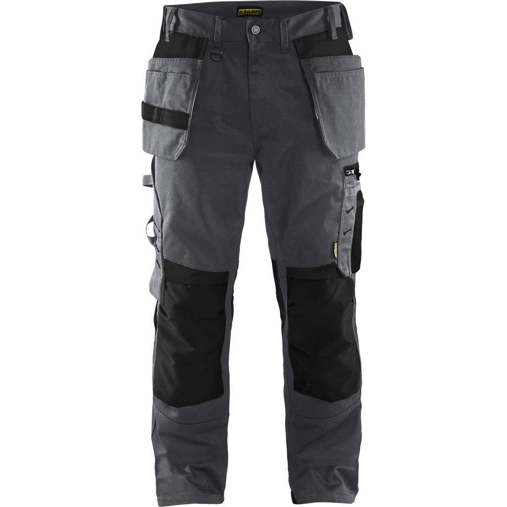 Blaklader Craftsman Work Trousers, Mid Grey/Black