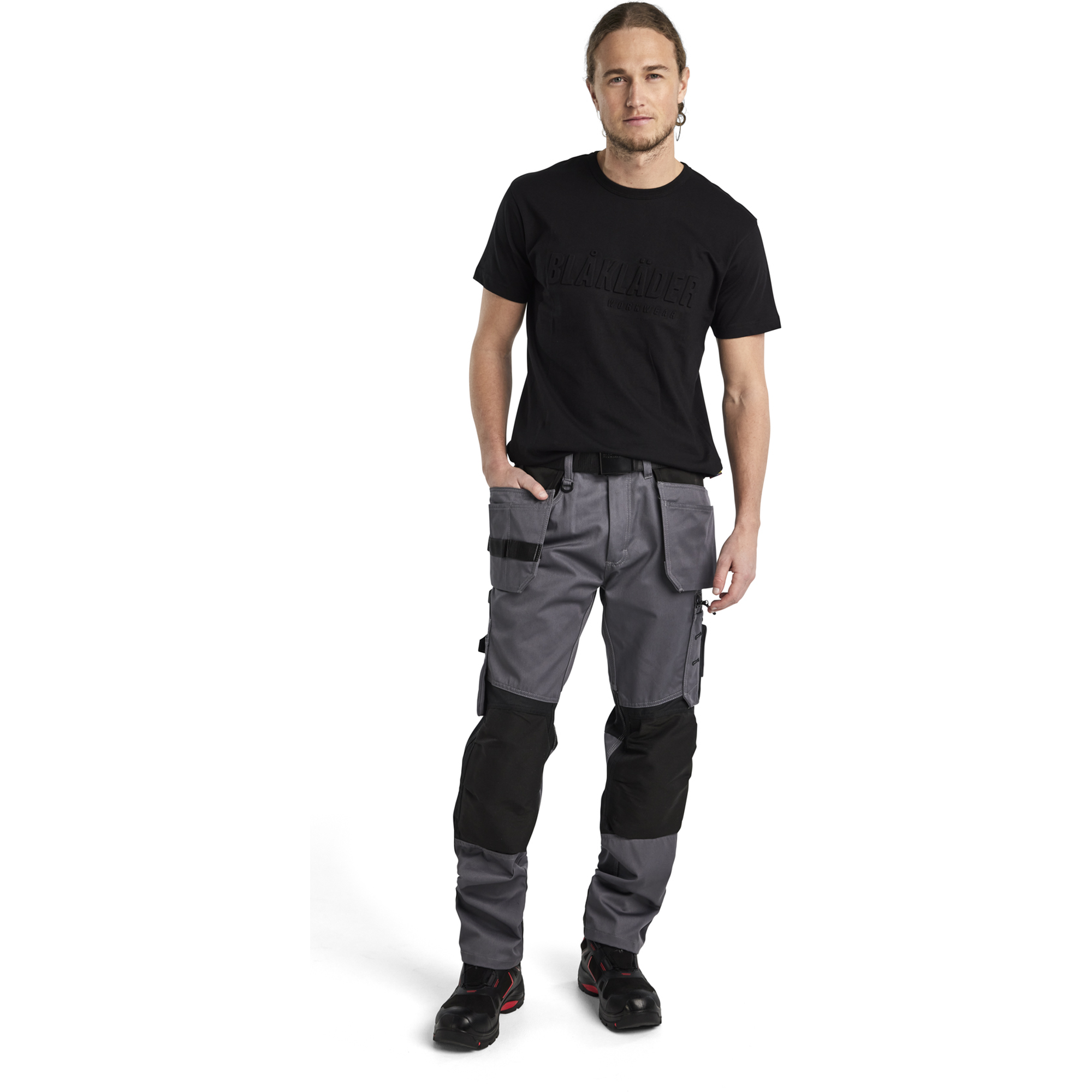Blaklader Craftsman Work Trousers, Mid Grey/Black (5)